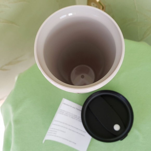 KATE SPADE FLAMINGO DOT TRAVEL MUG:NWT - Picture 8 of 8